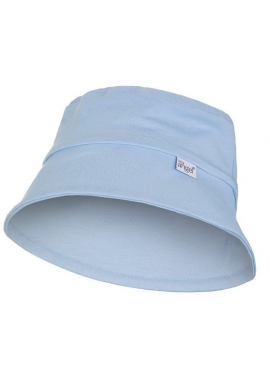 Detský klobúk bavlnený modrý